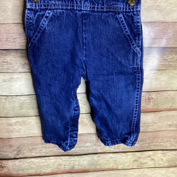 Oshkosh Infant Boy Denim Overalls Size 12mos - Picture 4 of 4